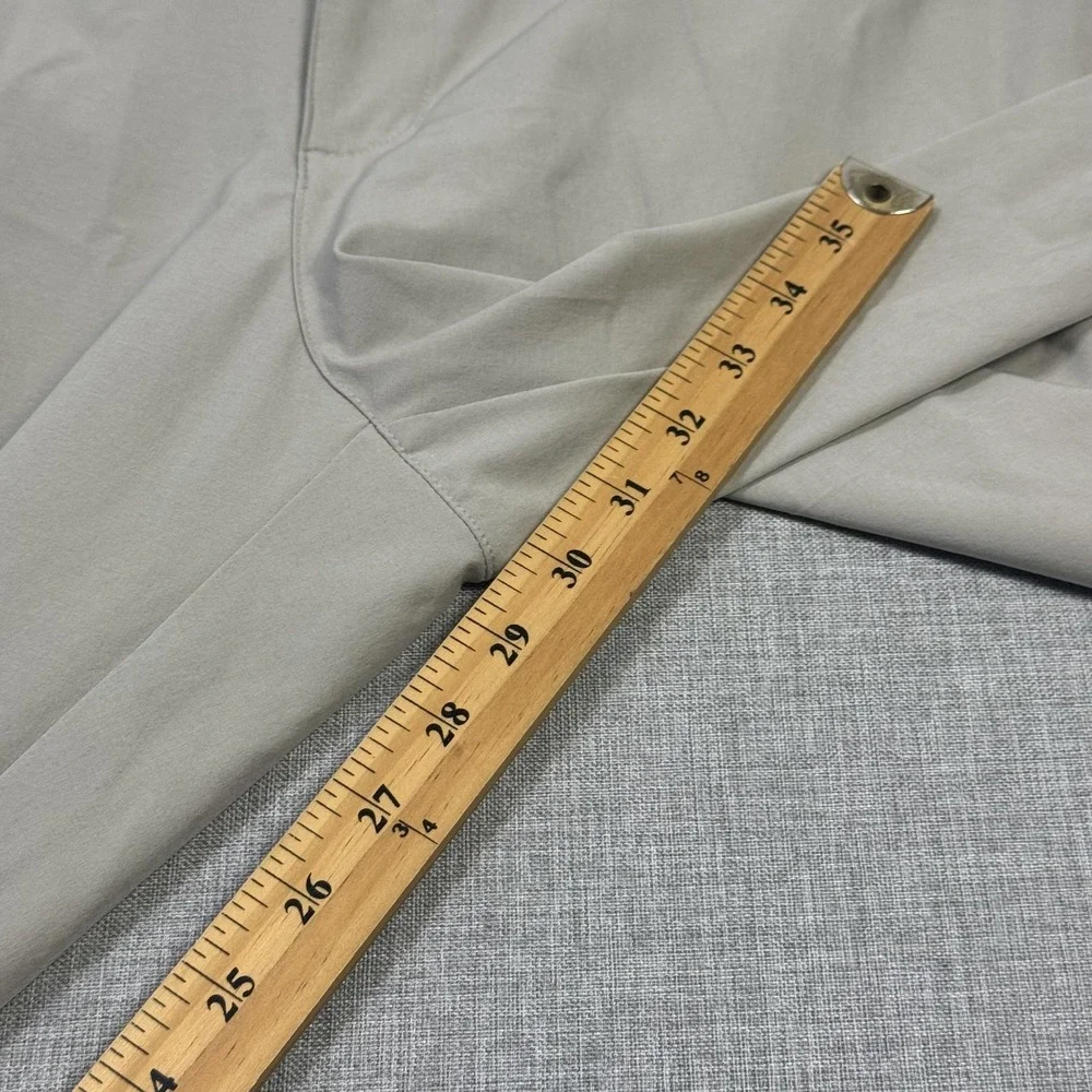 Adidas Golf Chino Pants Mens 38x30 Beige Stretch Flat Front Performance